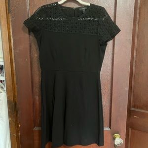 Size 8 J. Crew Black fit and flare dress